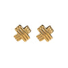 Twist C Shaped Stud Earring