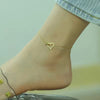 Zircon Rhinestone Heart Anklet