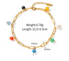 Natural Stone Colorfast Anklet