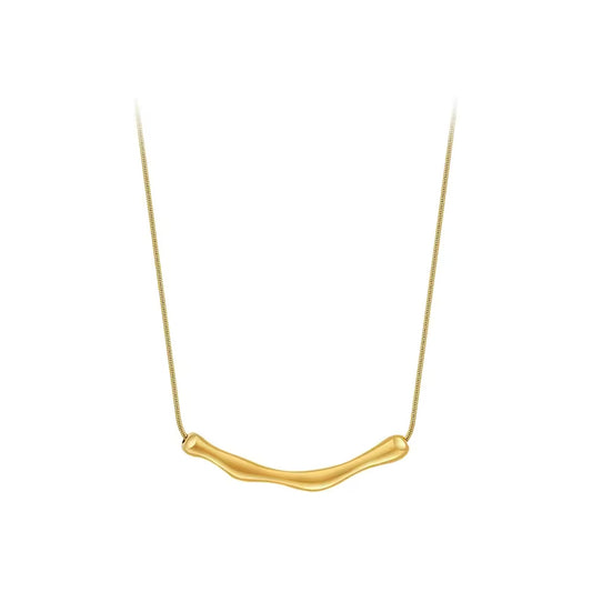 Irregular Bamboo Shape Necklace