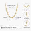 Zircon Charms Choker Necklace