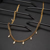 Zircon Charms Choker Necklace