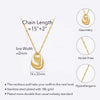 Oval Water Drop Pendant Necklace