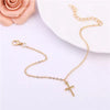 Simple Cross Iced Anklet