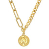 Coin Charm Fashion Elizabeth Queen Necklace