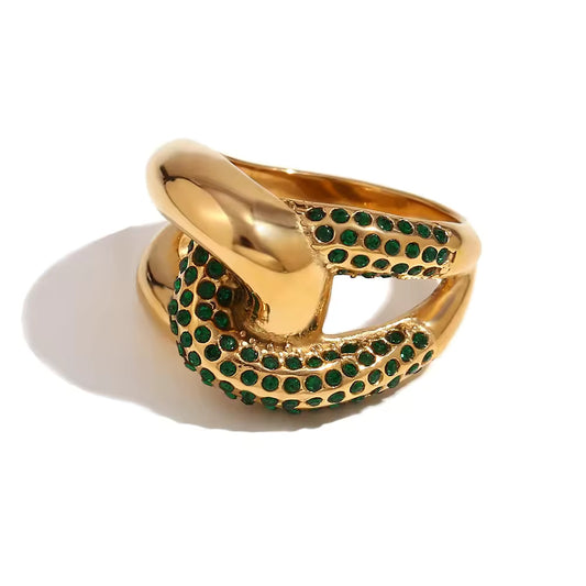 Zirconia Knot Fashion Ring