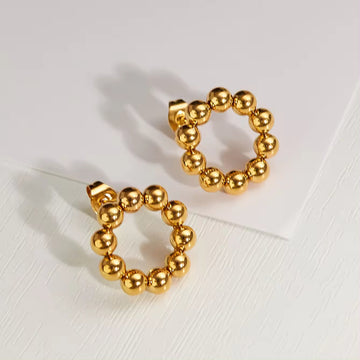 Fashion Round Beaded Earring