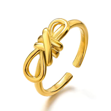 Trendy Dainty Bow Knot Ring