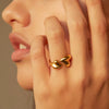 Asymmetric Heart Ring