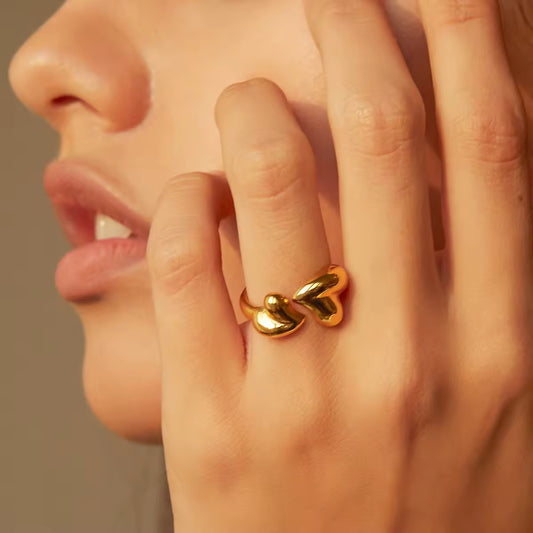 Asymmetric Heart Ring