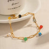 Natural Stone Colorfast Anklet