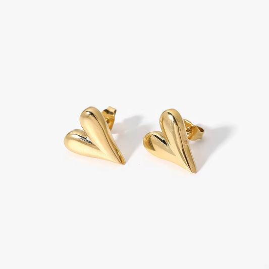 Big Heart Stud Earring