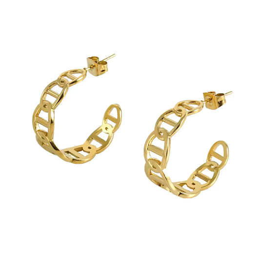 Elegant Fashionable Hoop Earrings