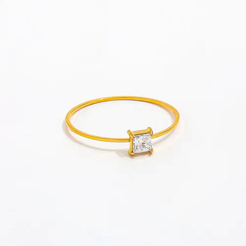 Fashion Dainty Super Fine Zirconia Ring