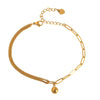 Dainty Ball Pendant Anklet