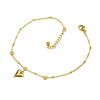 Bead Link Chain Charm Anklet