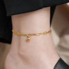 Dainty Ball Pendant Anklet