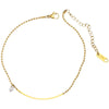 Bead Link Chain Charm 2 Anklet