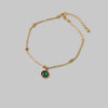 Green Stone Charm Anklet