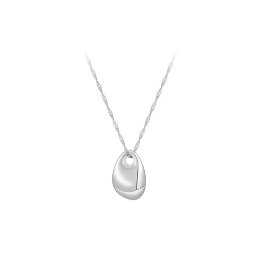 Collier avec pendentif ovale en forme de goutte d'eau