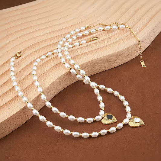 Pearl Beads Chain Necklace