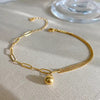 Dainty Ball Pendant Anklet