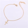 Simple Cross Iced Anklet