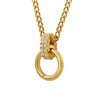 Cubic Zirconia brass Pendant Necklace