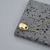 Oval Water Drop Pendant Necklace