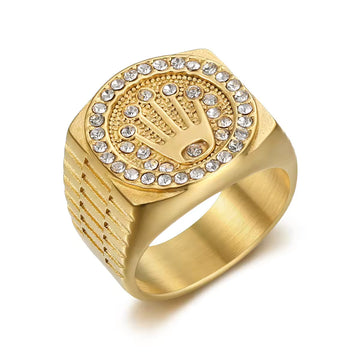 Diamonds Finger Hip Hop Trendy Ring