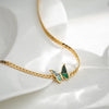 Weave Green Butterfly Anklet