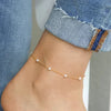 Bohemian Freshwater Pearl Anklet