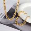 Rectangle Paperclip Link Chain Bracelet