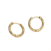 Organic Texture Huggies Hoops Earring