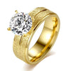 2024 Single Row Rhinestone Ring