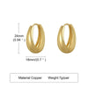 Oval Hoop Earrings