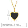 Black Pendant Heart Necklace