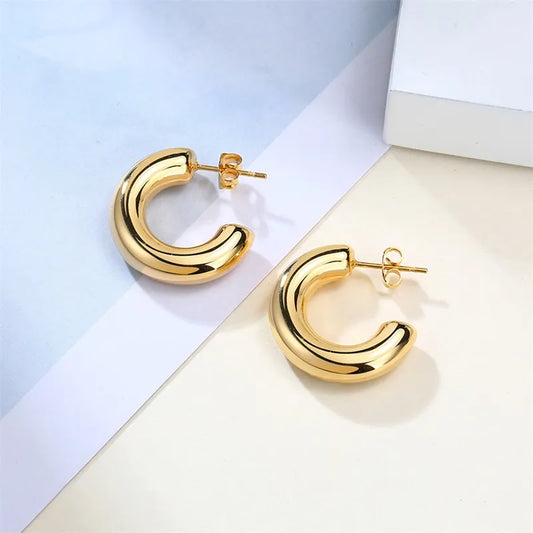 Tube Hoop Earring