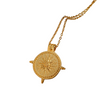 Collier pendentif boussole solaire antique