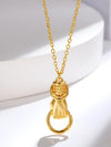 Delicate Color Chain Fist Necklace