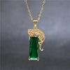 Natural Emerald Gemstone Pendant Necklace