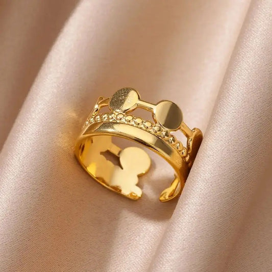 Fashion Multilayer Crown Ring