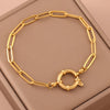 Waved Cross Chain Fashionable Bracelet