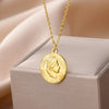 Portrait Queen Coin Necklace