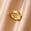 Aesthetic Heart Zircon Ring