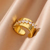 Luxury Water Drops Zircon Ring