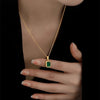 Emerald Cubic Zirconia Pendant Necklace