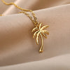 Dainty Coconut Tree Necklace