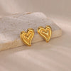 Elegant Minimalist Twisted Heart Earring