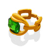 Green Crystal Delicate Shiny Ring